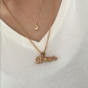 Gold “Cheer” Necklace